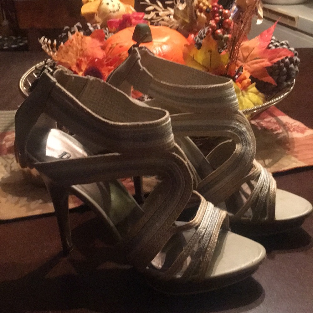 Strappy stilettos sandals